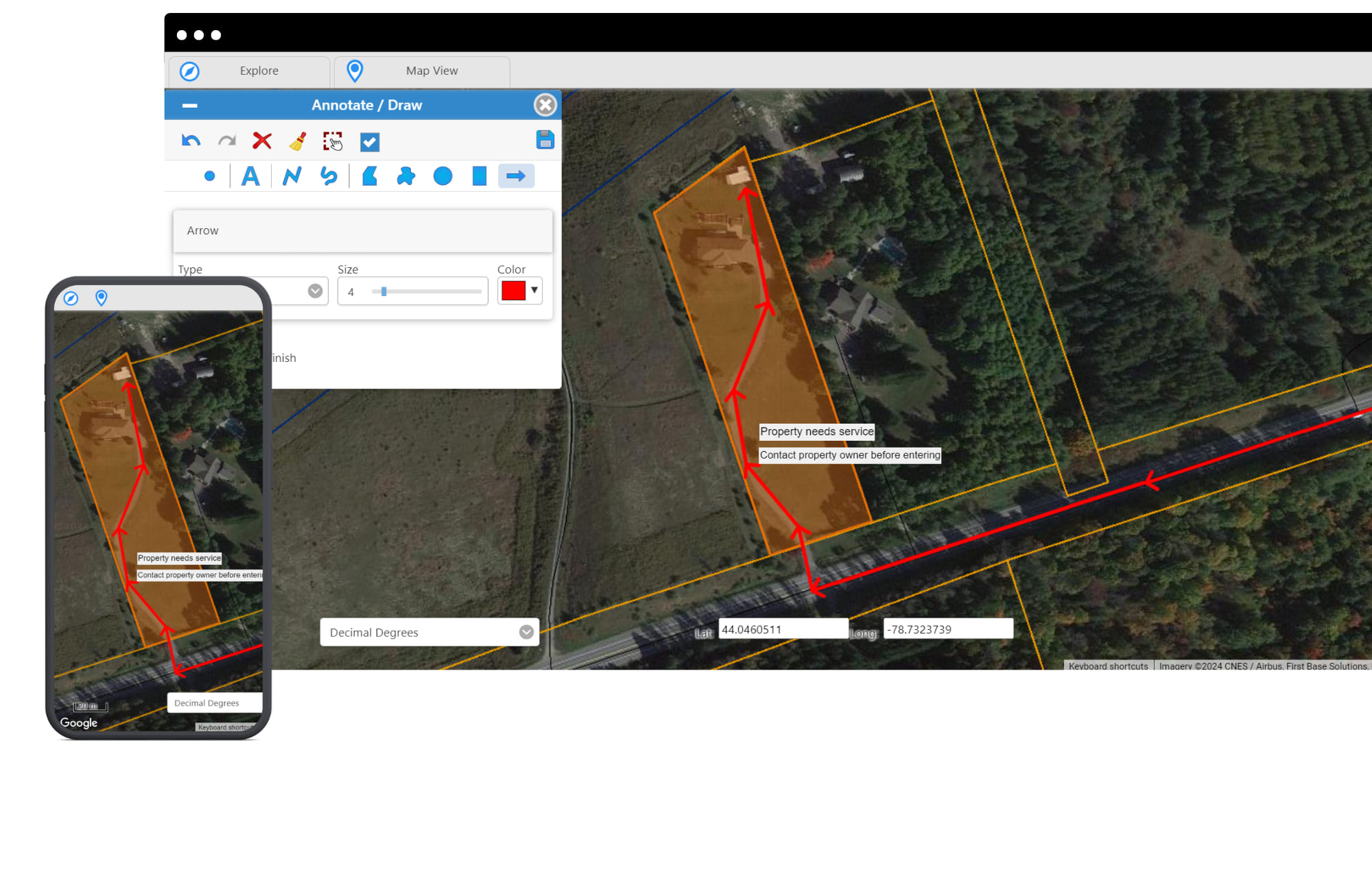 Map annotation tools